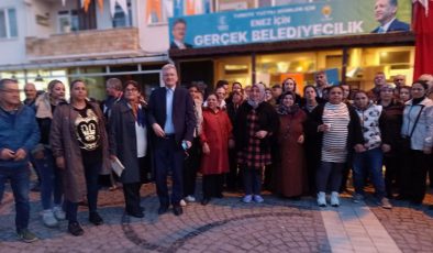 AK Parti Enez İlçe Seçim Bürosu açıldı
